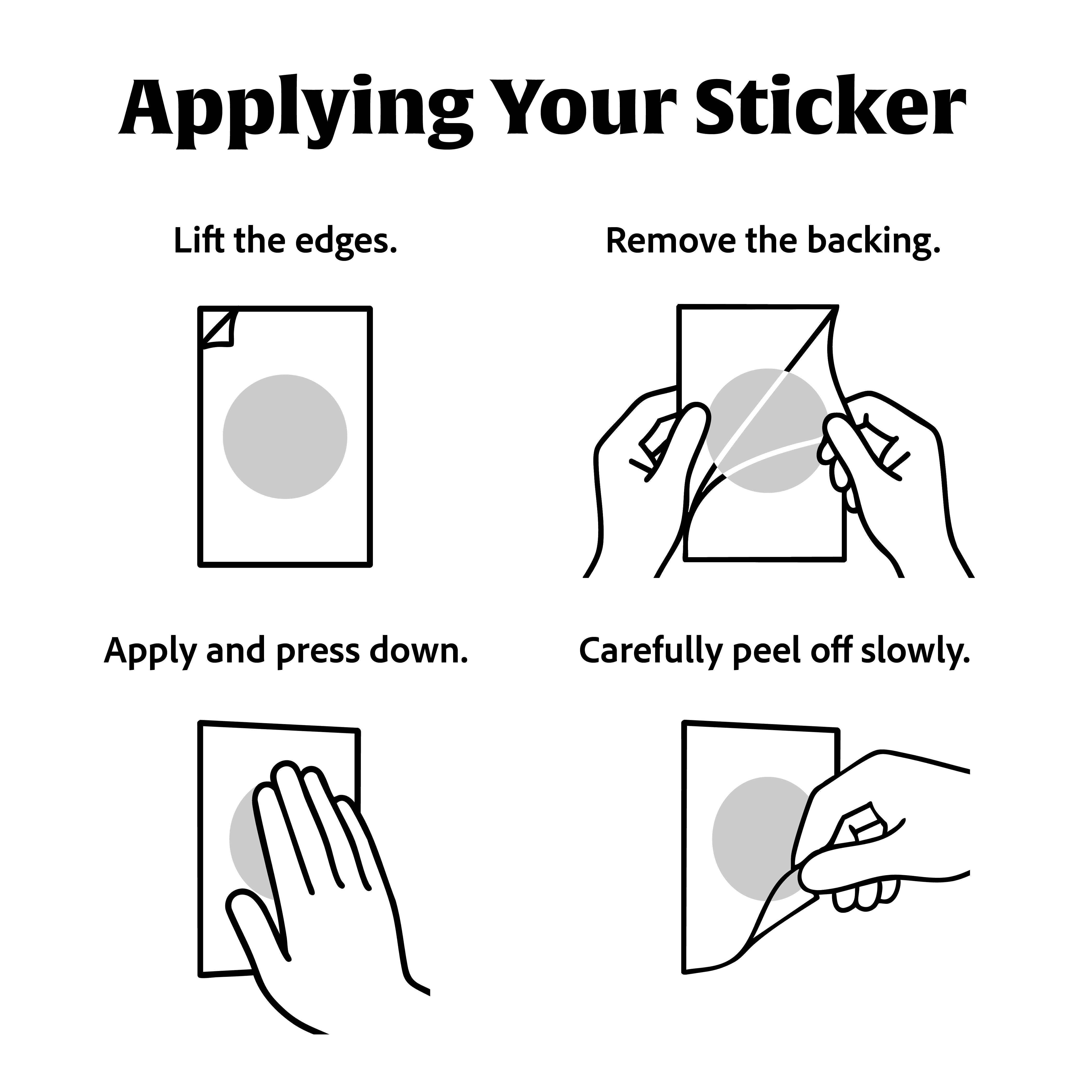 footer with all stickers